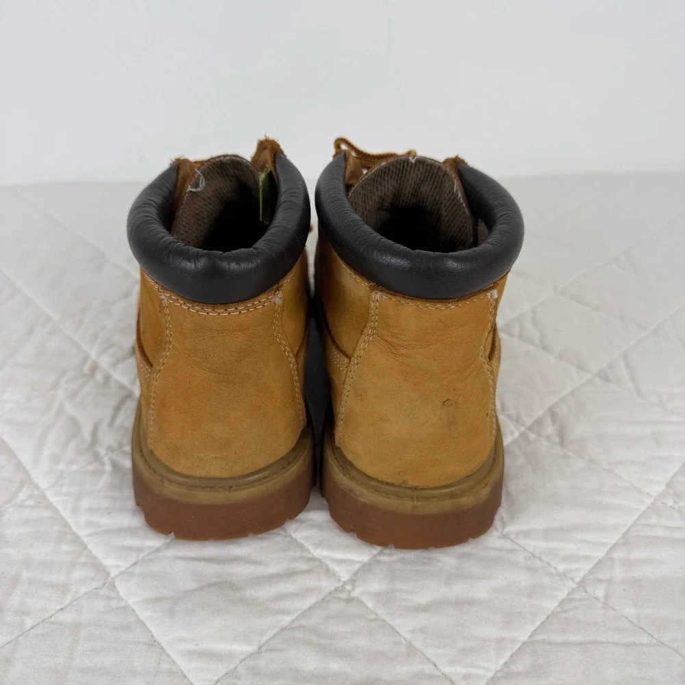 Timberland Womens Wheat Nubuck Waterproof Boots Tan Leather‎ Lace Up 6.5 M